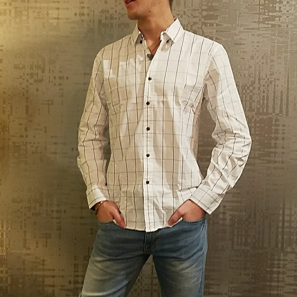 New Men's "Nashville" Plaid Long Sleeve Shirt